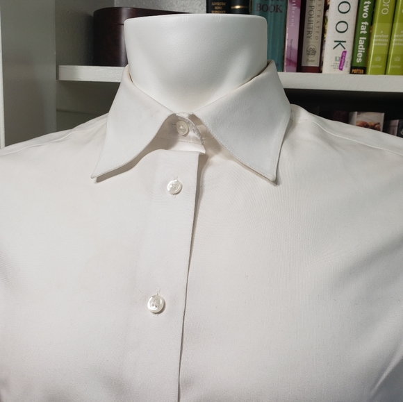 Mens Classic Fit Brooks Brothers White Dress Shirt - Picture 7 of 8